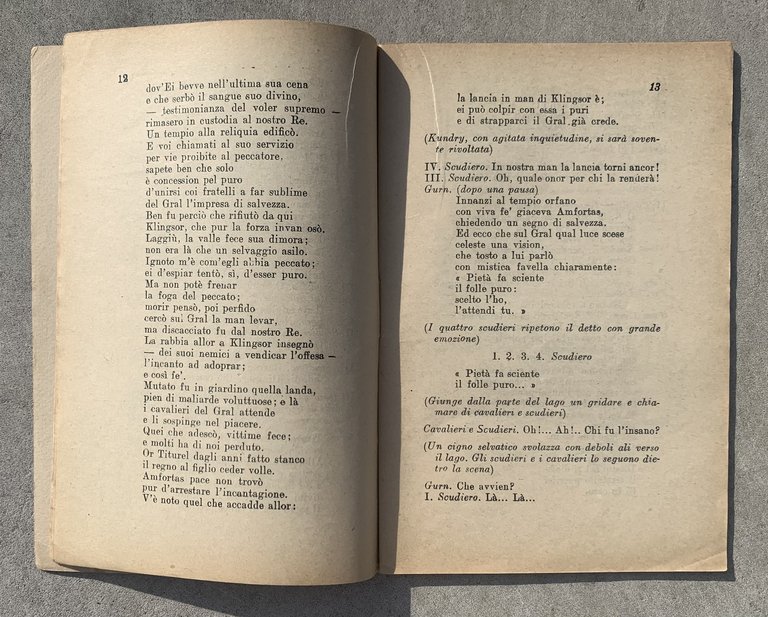 Parsifal. Dramma mistico in tre atti