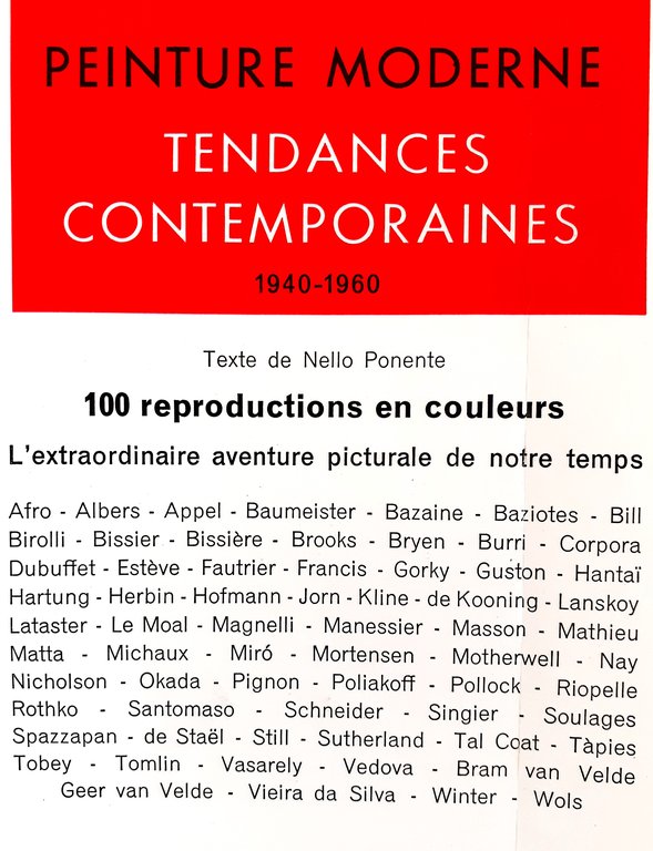 Peinture moderne. Tendance contemporaines