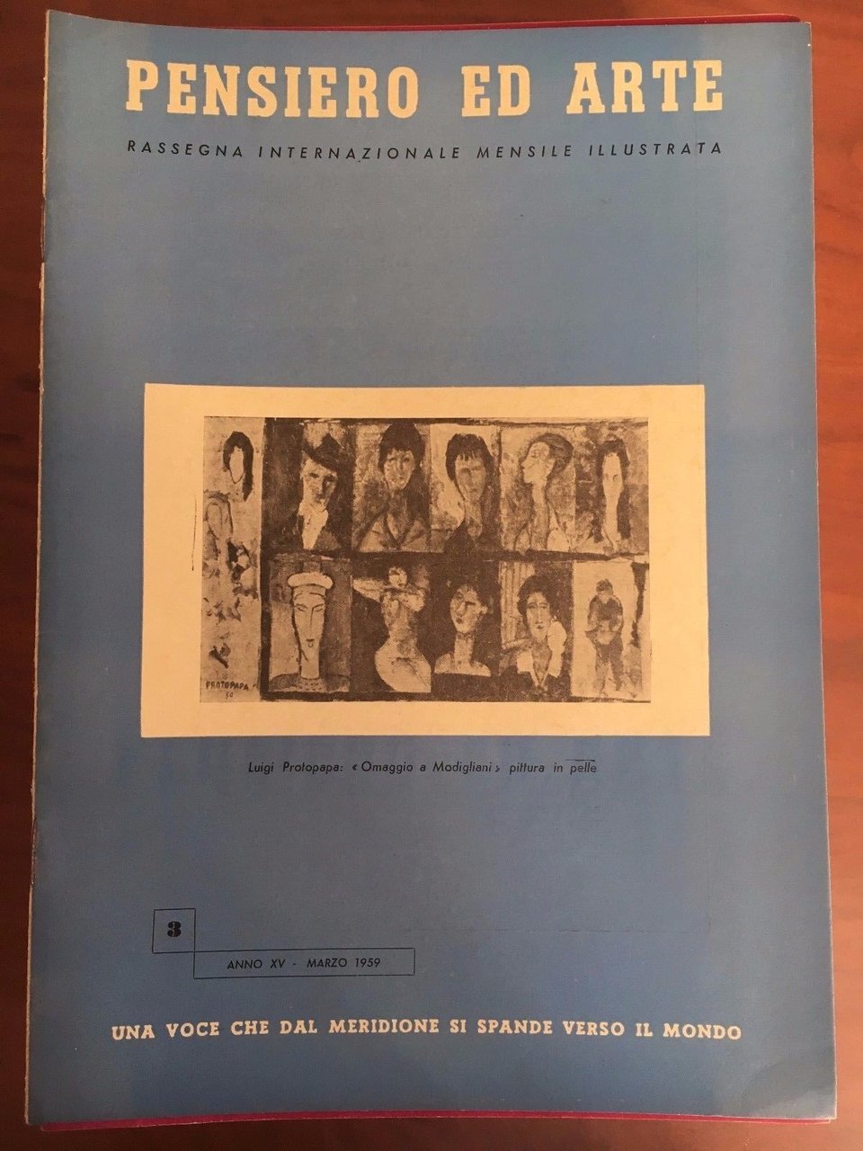 Pensiero ed Arte Anno XV n^ 3 Marzo 1959 - …