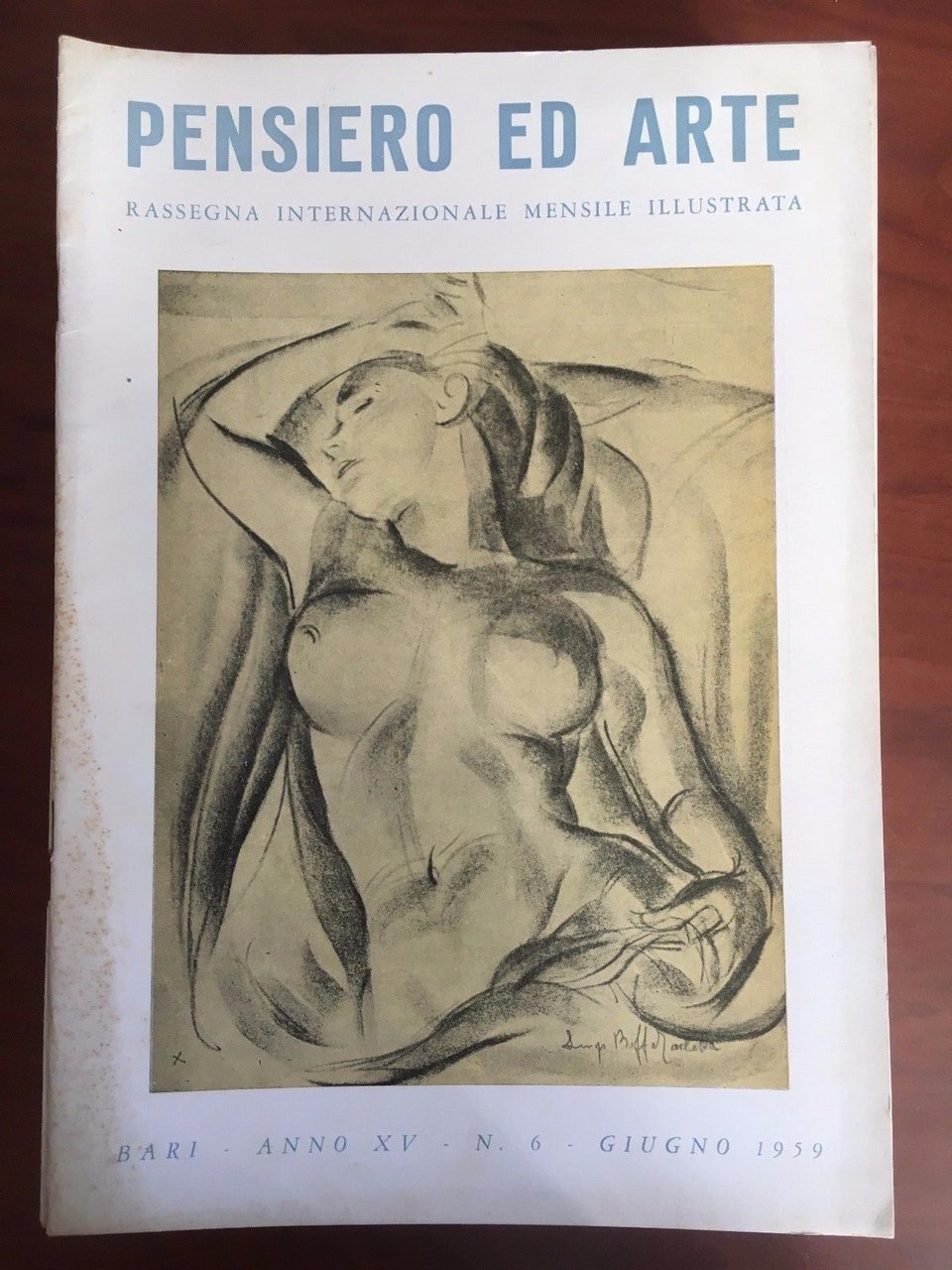 Pensiero ed Arte Anno XV n^ 6 Giugno 1959 - … | Immagine principale