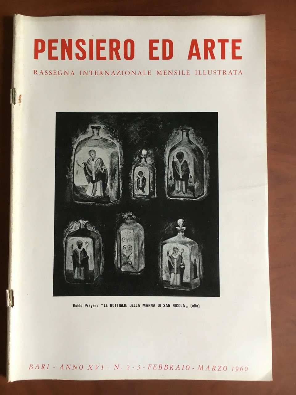 Pensiero ed arte Anno XVI n^ 2-3 Febbraio-Marzo 1960 - …