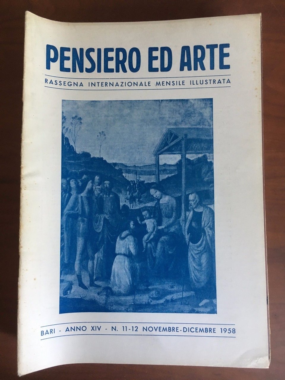 Pensiero ed Arte Bari Anno Xiv n^ 11-12 Nov.-Dic. 1958 …