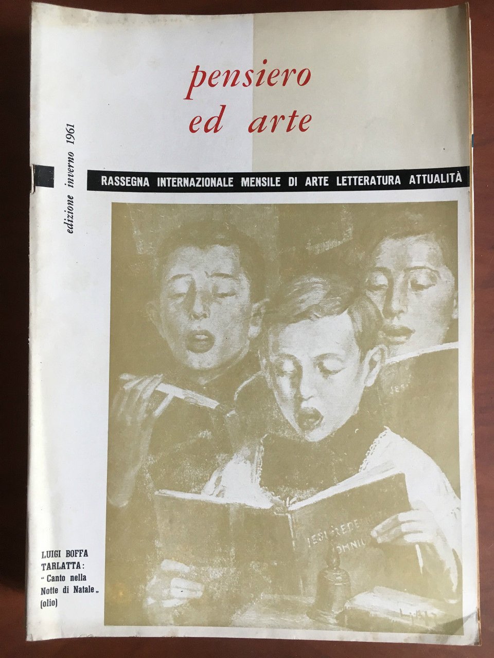 Pensiero ed arte Edizione inverno 1961 - E22225