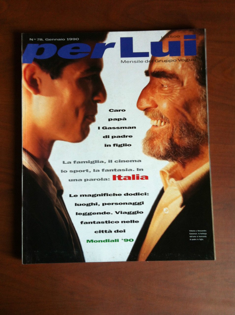 Per Lui n^ 78 Gennaio 1990 Cover Vittorio e Alessandro …