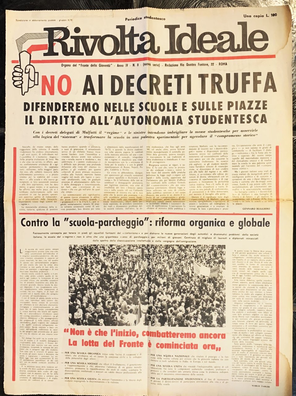 Periodico Studentesco Rivolta Ideale | Immagine principale