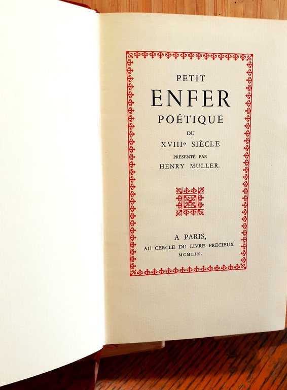 Petit Enfer poétique du XVIIIe Siècle | Immagine Gallery 2