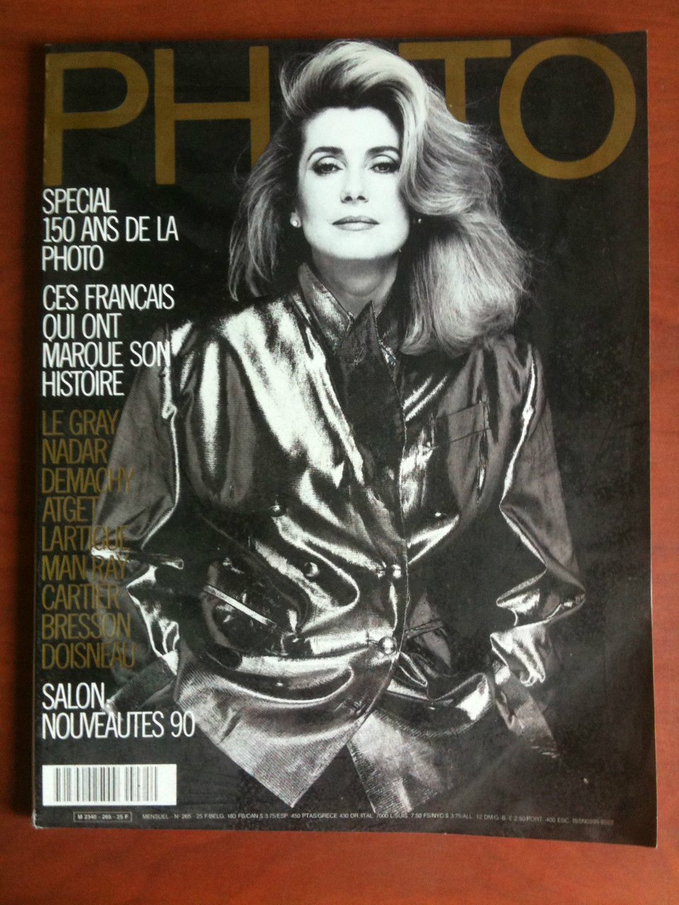 Photo n^ 265 Octobre 1989 Couverture: Catherine Deneuve