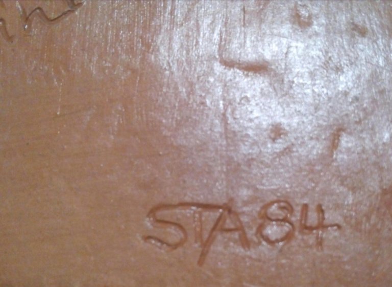 Piastra con bassorilievo Deutsche Schule Genève die Kollegen 1984 pezzo …