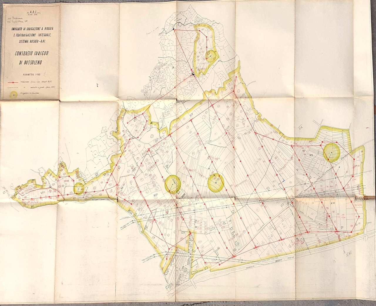 Planimetria 1:1500 del Consorzio Irriguo di Bussoleno (To) data non …