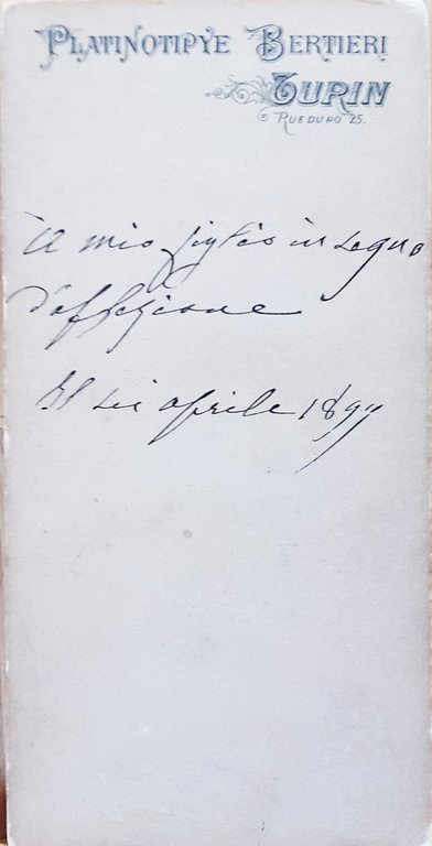Platinotipye del fotografo Bertieri Torino 1899