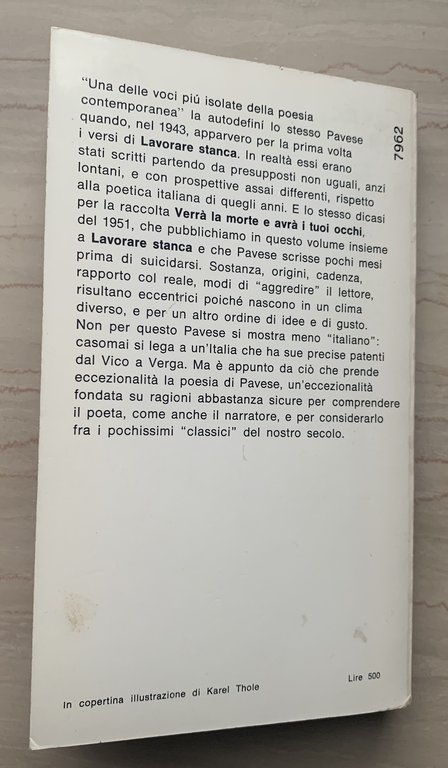 Poesie:: Lavorare stanca - Verrà la morte e avrà i …