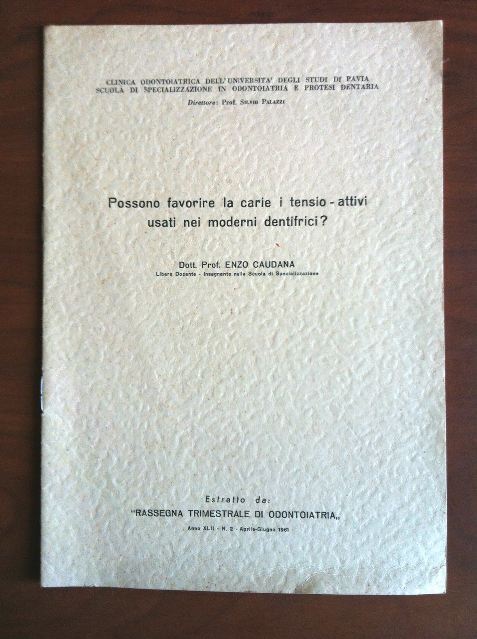 Possono favorire la carie tensio-attivi usati nei moderni dentifrici? 1961-E7583