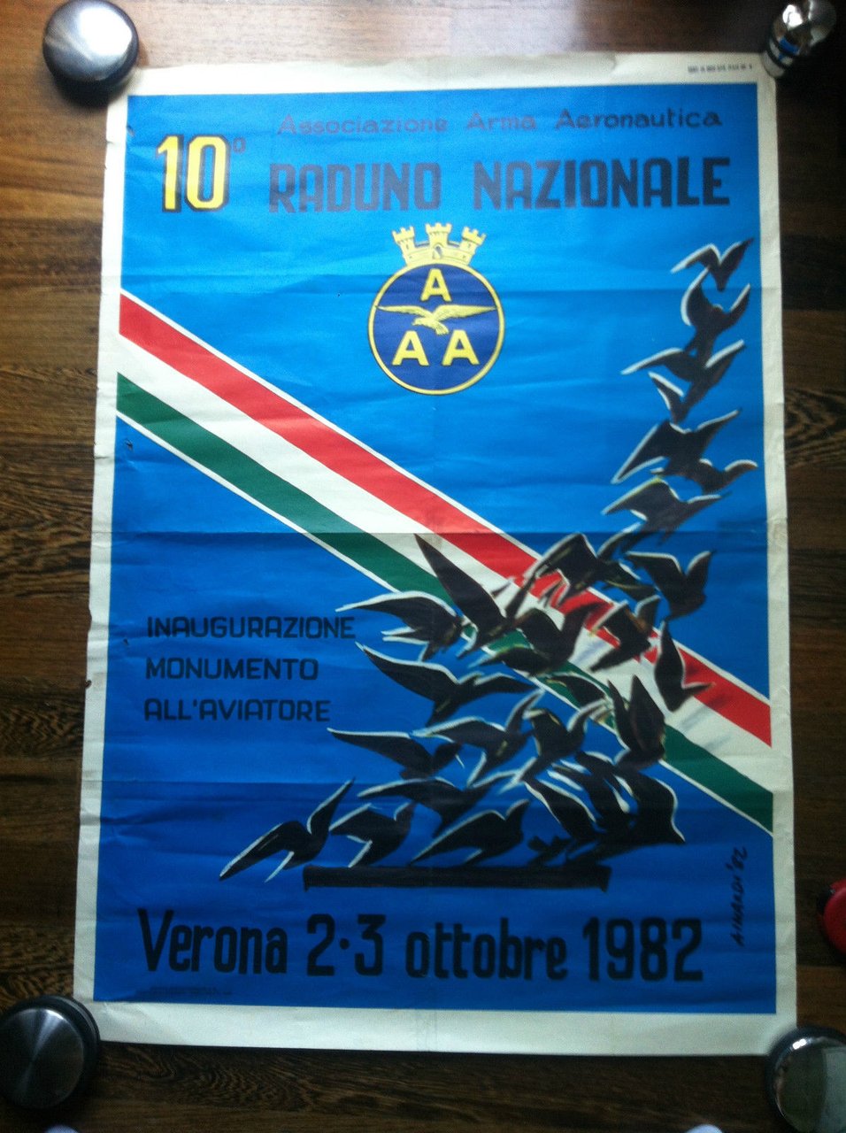 Poster 10^ Raduno Nazionale Associazione Arma Aeronautica 1982 - P8