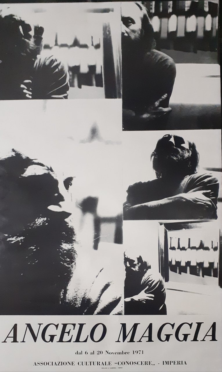 Poster Angelo Maggia esposizione ad Imperia 1971