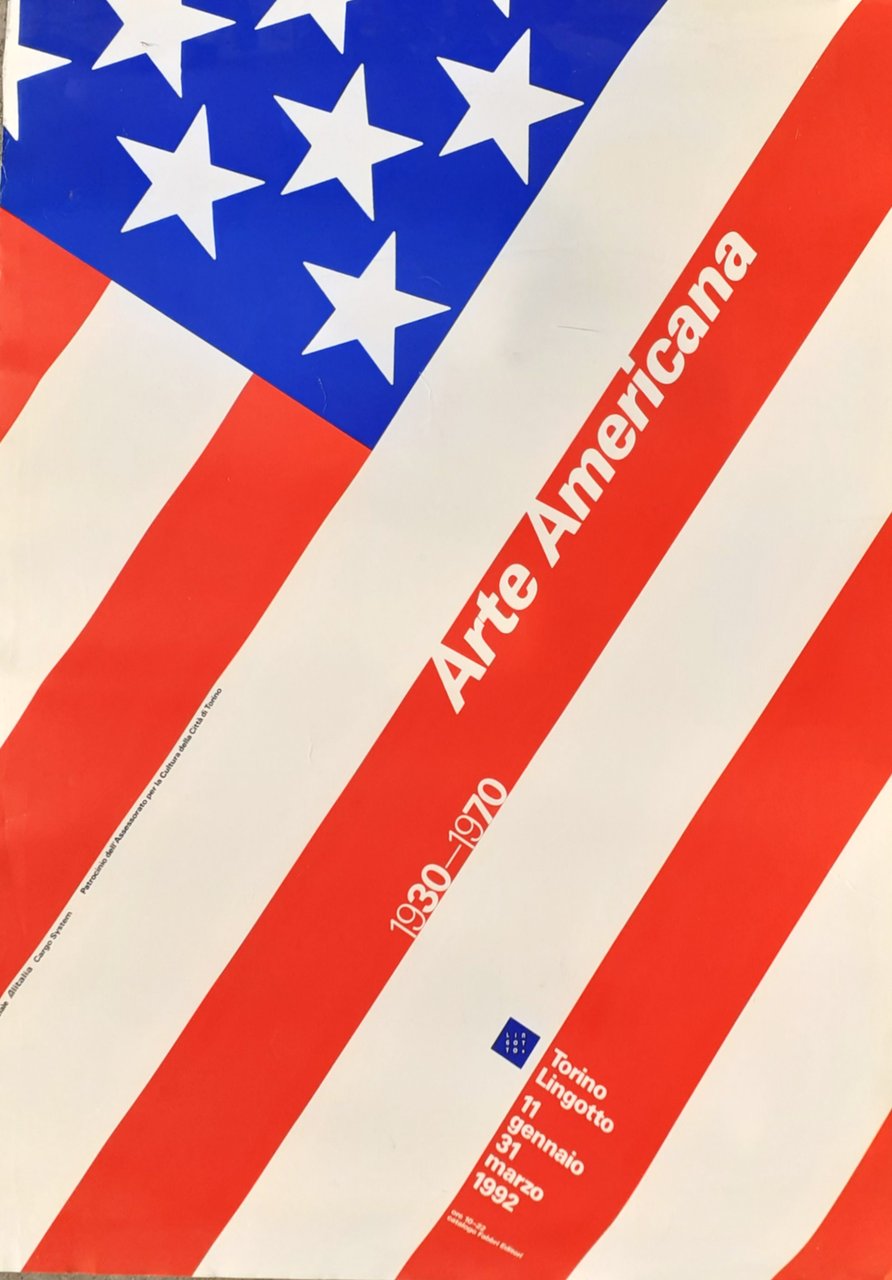 Poster "Arte Americana" Torino Lingotto 1992