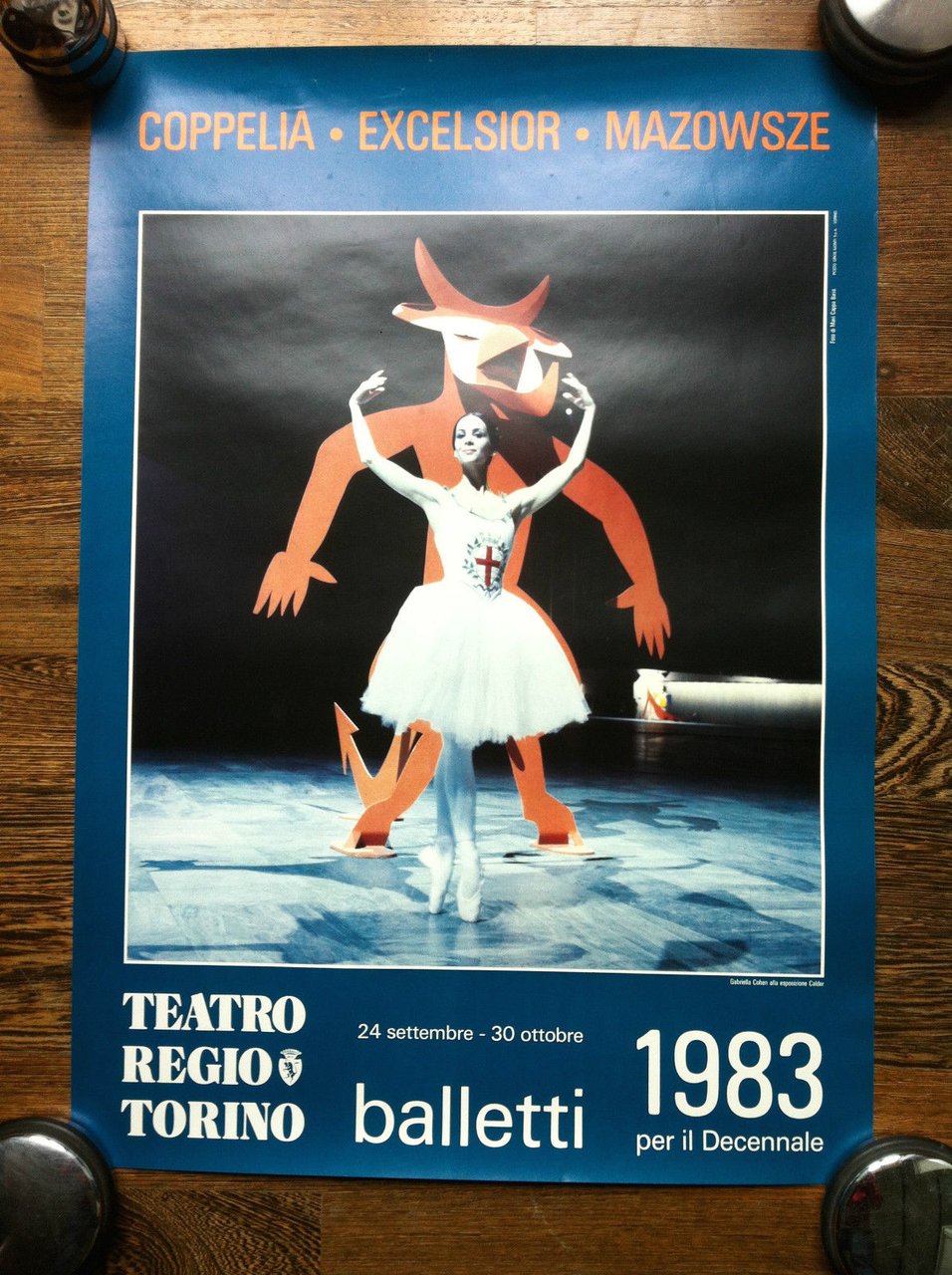 Poster Balletti Teatro Regio Torino per il decennale 1983 - …