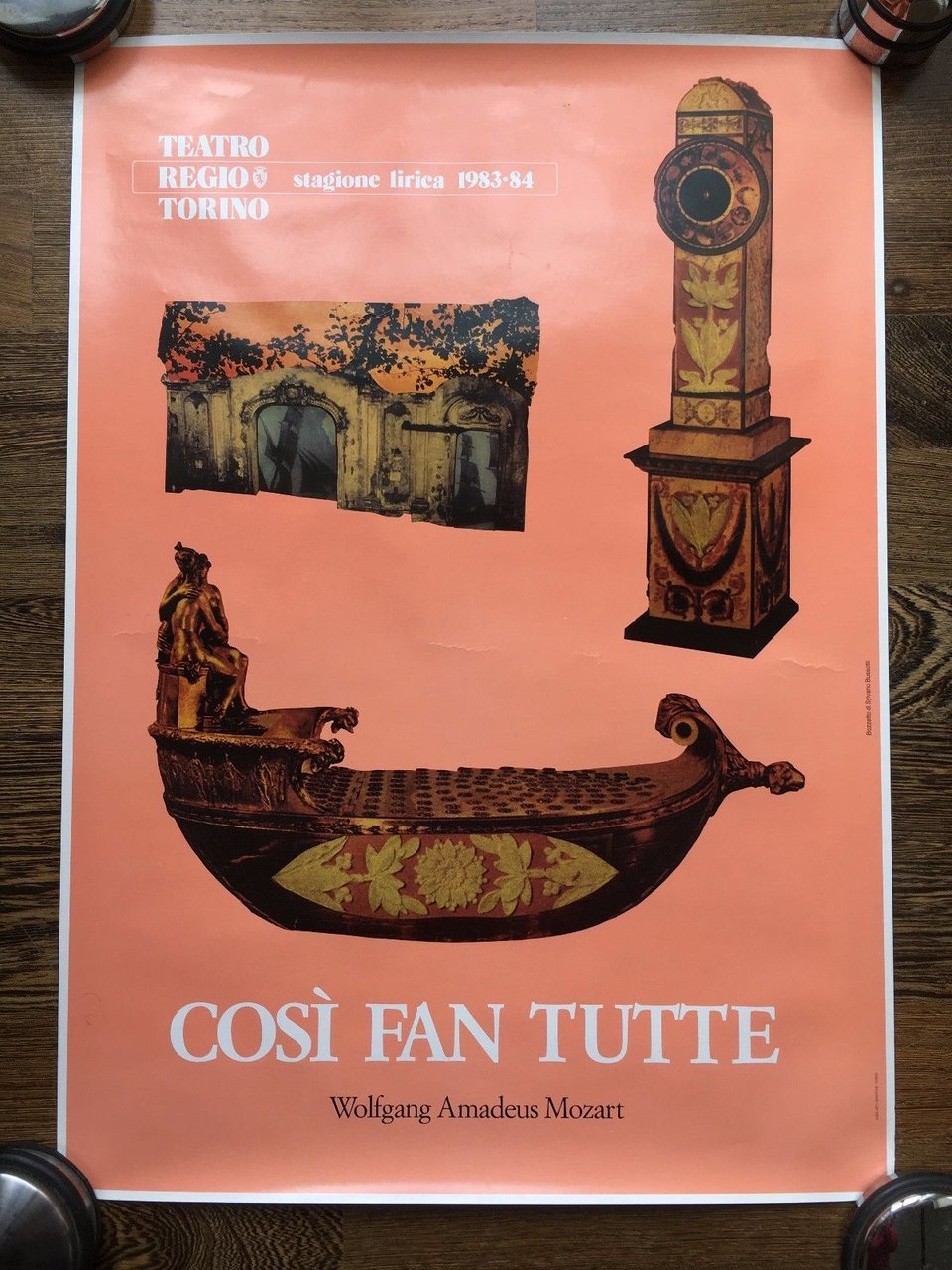 Poster Così fan tutte Mozart Teatro Regio Torino 1983/84 - …