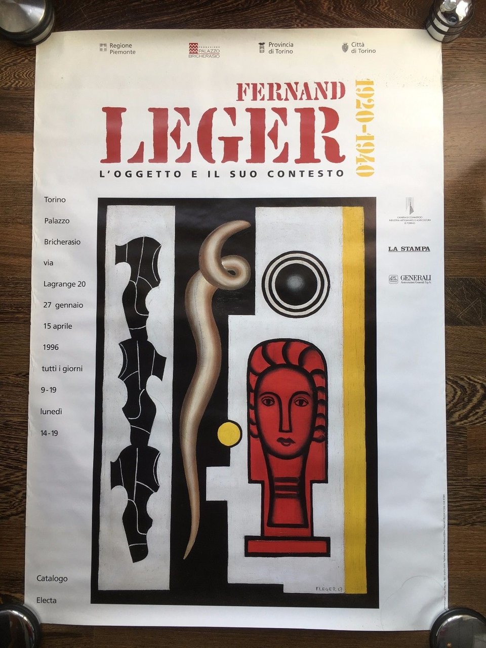 Poster della mostra di Fernand Leger Palazzo Bricherasio Torino 1996 …