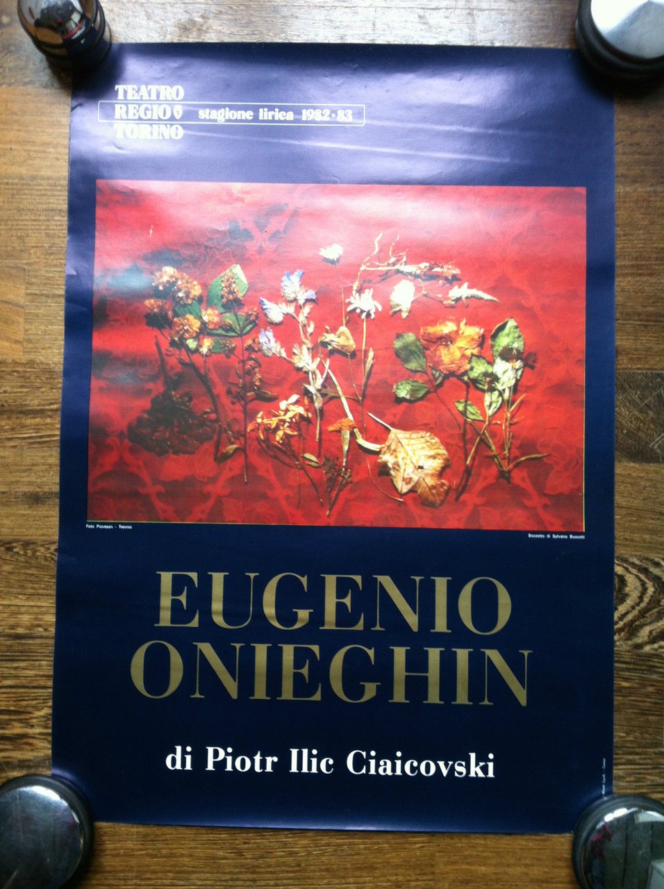 Poster Eugenio Onieghin Ciaicovski Teatro Regio Torino Stagione 1982-83 - …