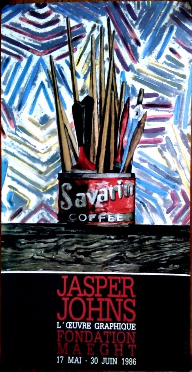 Poster JASPER JORN l'opera grafica Fondation Maeght 1986