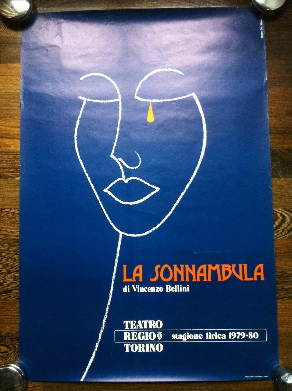 Poster La Sonnambula di Vincenzo Bellini Teatro Regio Torino 1979/80 … | Immagine principale