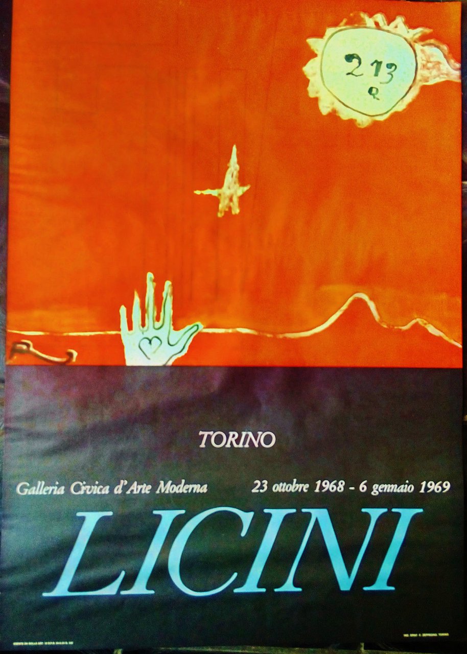 Poster mostra di LICINI Torino Galleria Civica d' Arte Moderna …