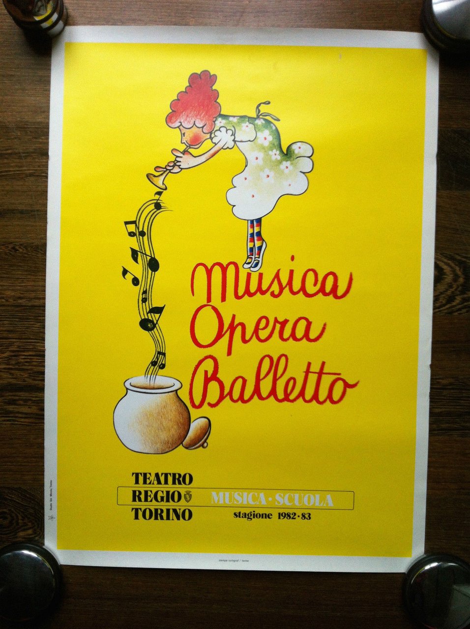 Poster Musica Opera Balletto Teatro Regio 1982/83 - P122