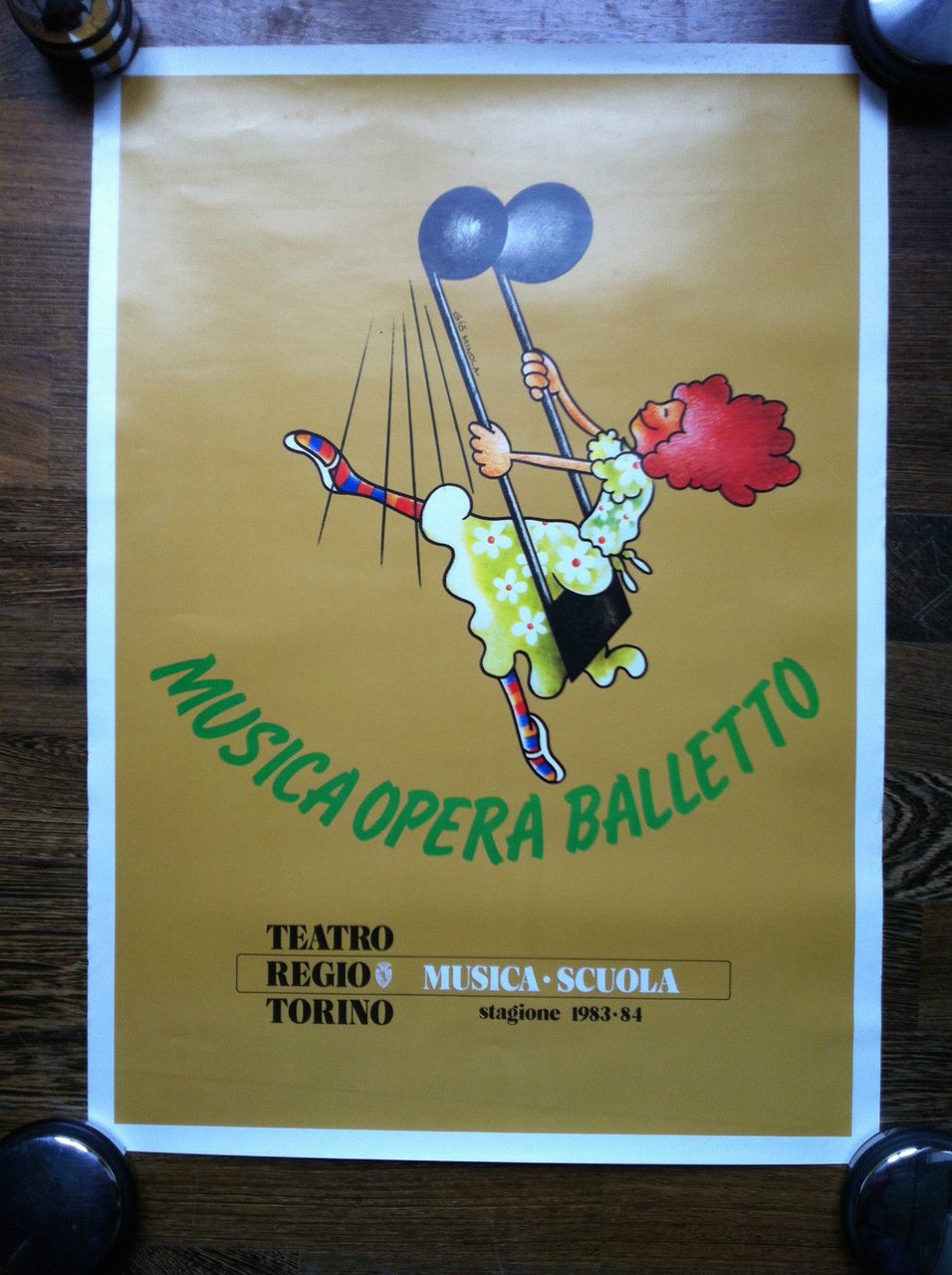 Poster Musica Opera Balletto Teatro Regio Torino Stagione 1983-84 - …