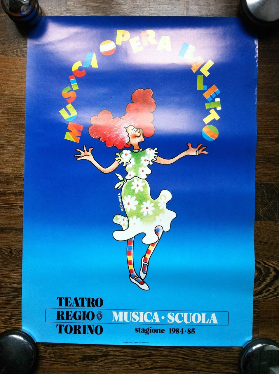 Poster Musica Opera Balletto Teatro Regio Torino Stagione 1984-85 - …