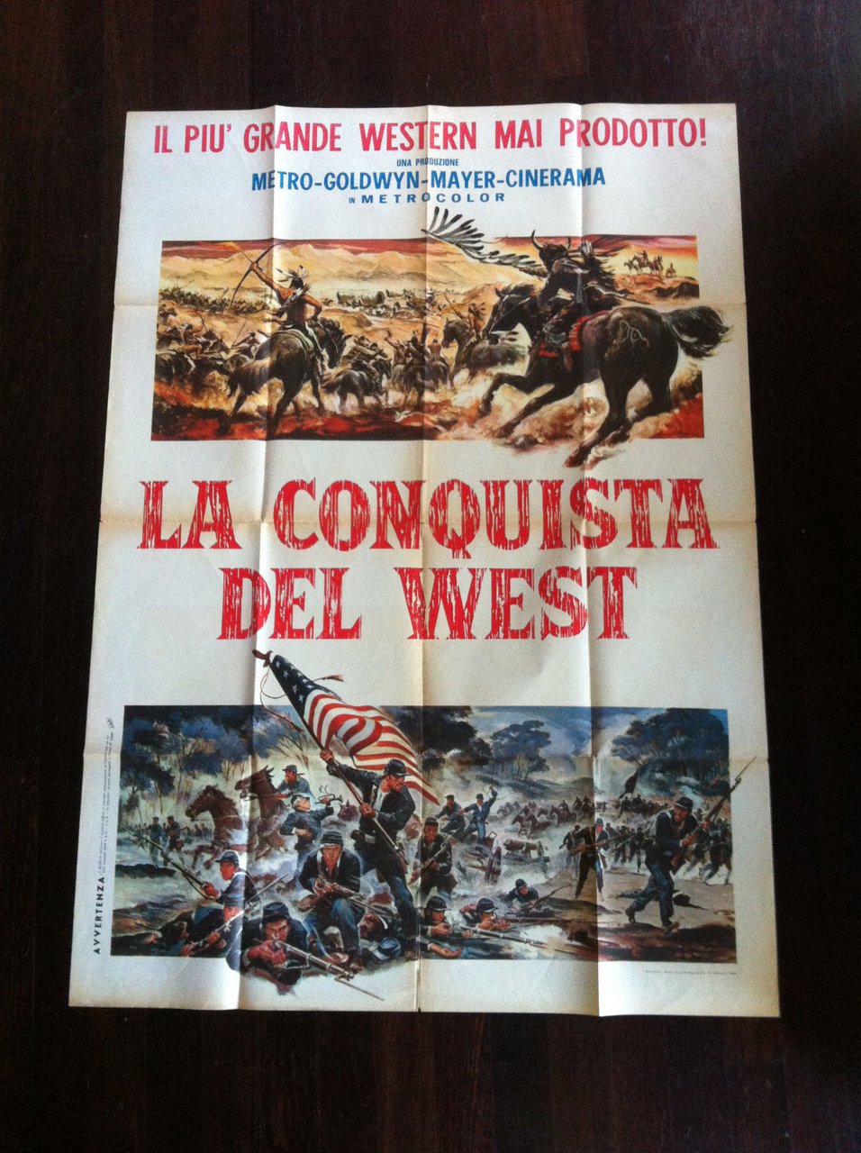Poster originale de "La conquista del West" - E11730