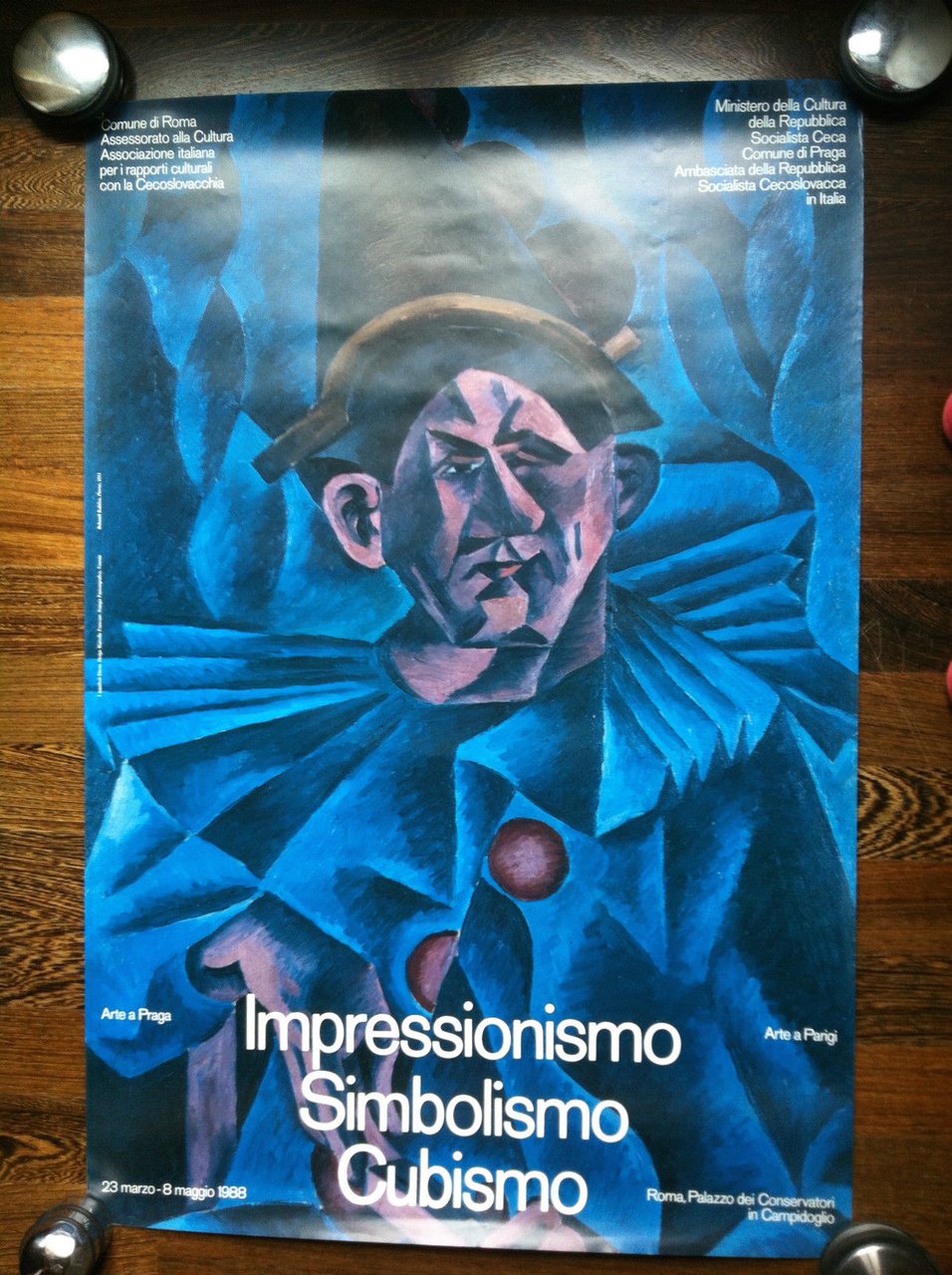 Poster originale Impressionismo Simbolismo Cubismo Campidoglio Roma 1988 P12