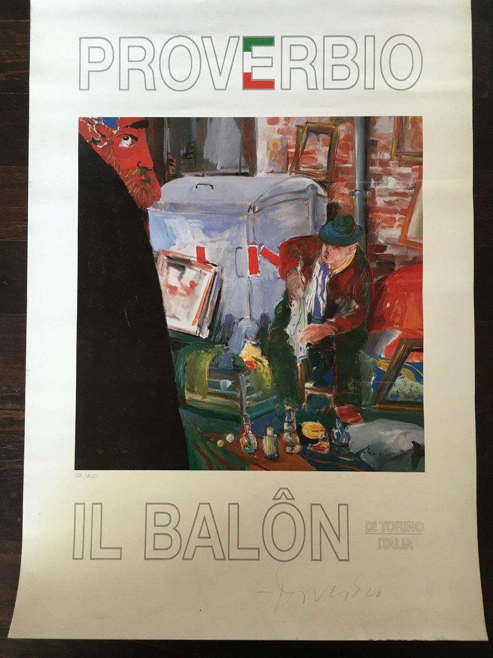 Poster originale per la mostra di Proverbio Il Balon di …