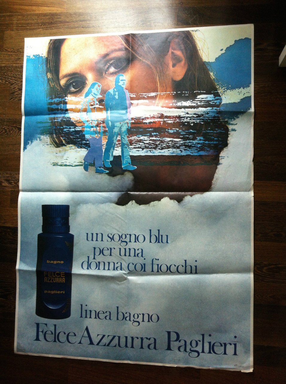 Poster pubblicitario Felce Azzurra Paglieri linea Bagno - E17608