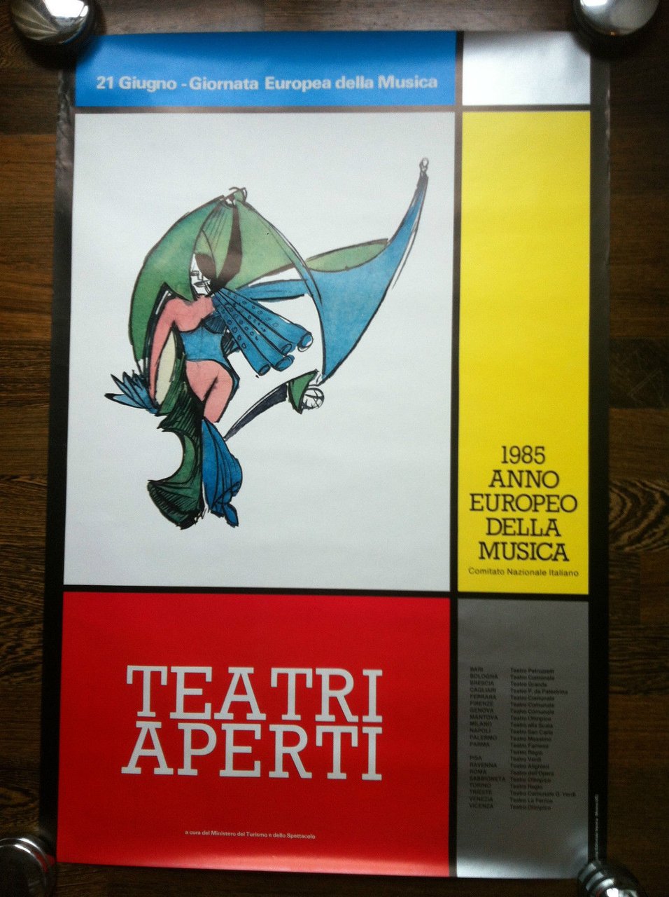 Poster Teatri Aperti Anno Europeo della Musica 1985 - P92