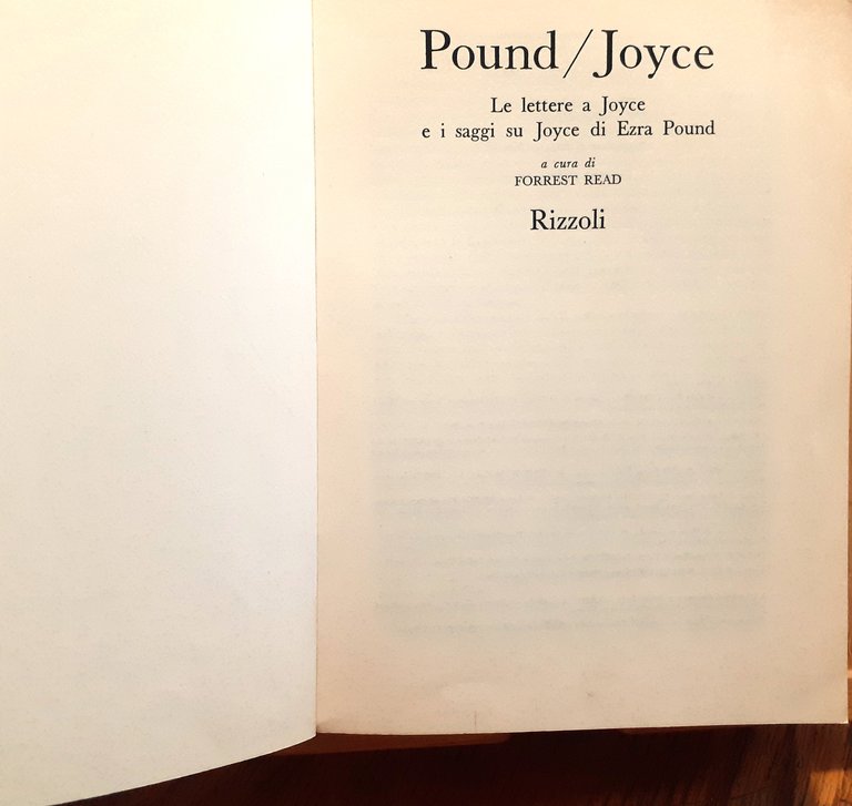 Pound/Joyce. Le lettere a Joyce e i saggi su Joyce …