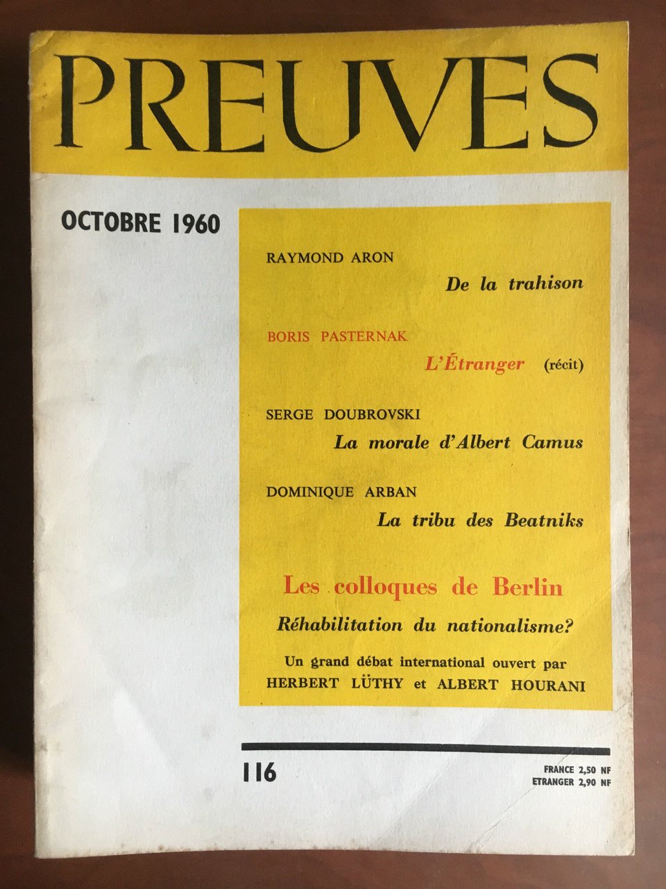 Preuves n^ 116 Octobre 1960 - E22038