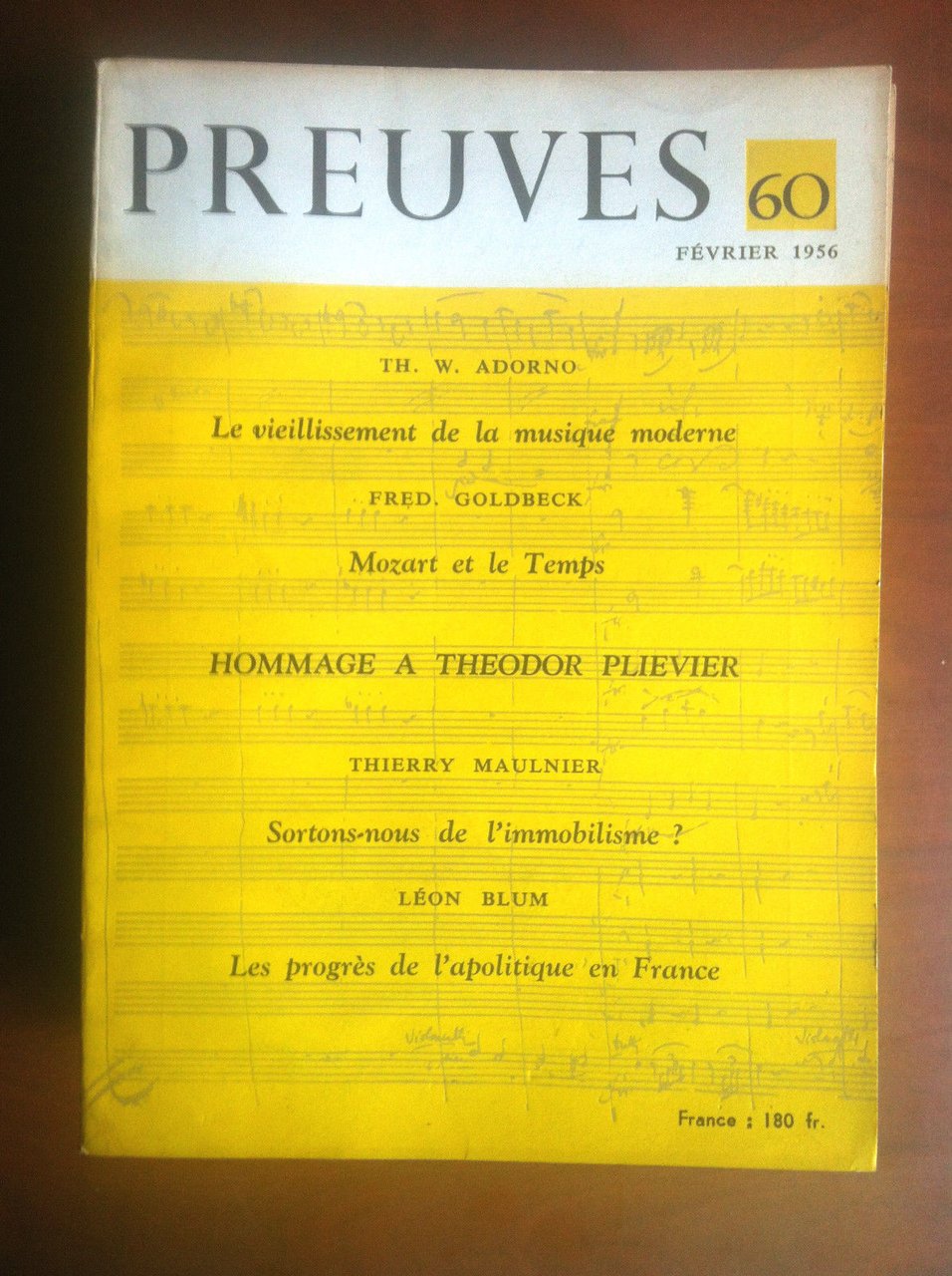 Preuves n^ 60 Février 1956 - E9019