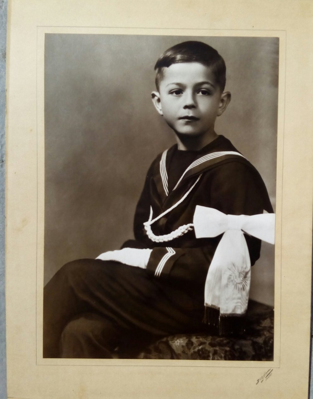 Prima Comunione con abito alla Marinara foto originale Deasti Torino