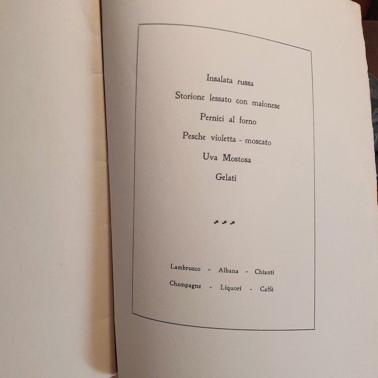 Programma di un raduno danzante nel modenese 1925