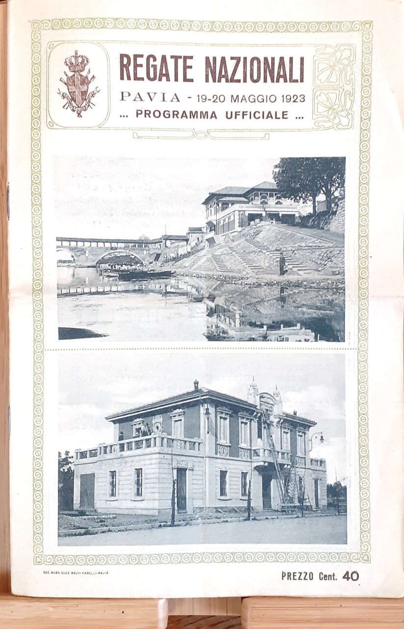 Programma Ufficiale Pavia Regate Nazionali 1923