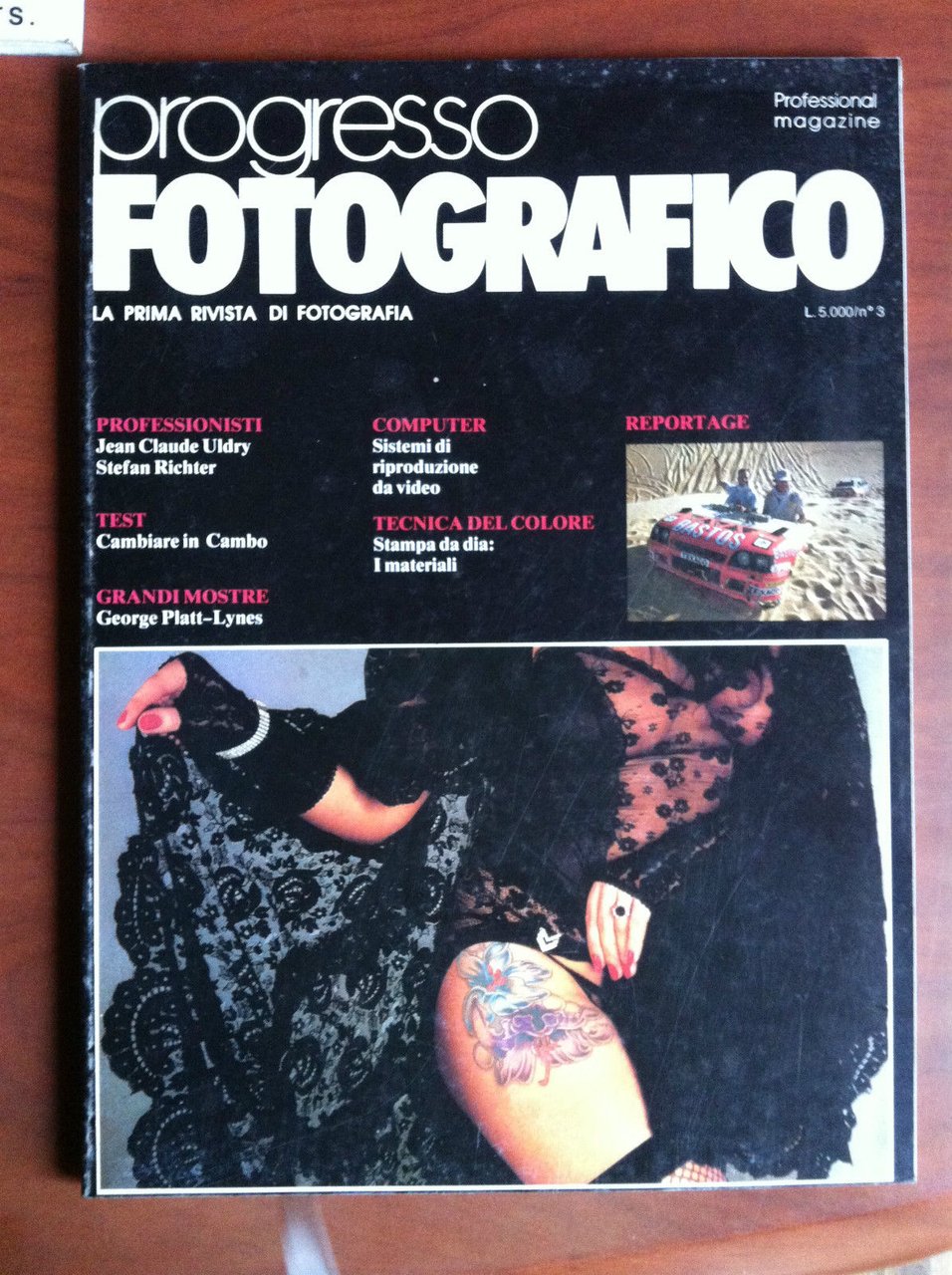 Progresso fotografico n^ 3 Marzo 1986 Anno 93 Cover: Stefan …