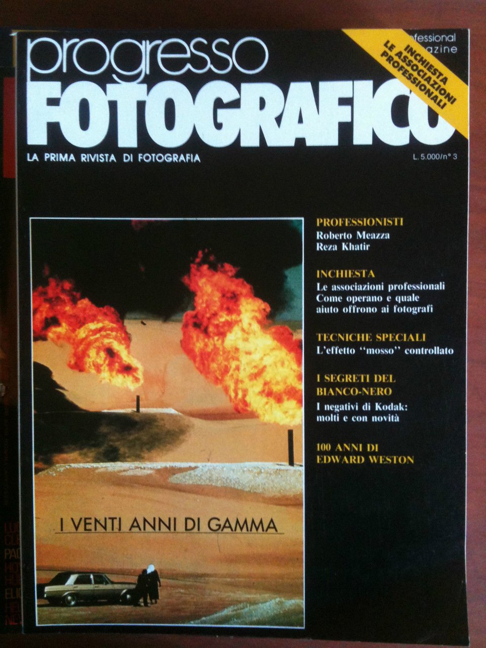 progresso FOTOGRAFICO n^ 3 Marzo 1987 Cover: Jach Burlot - …