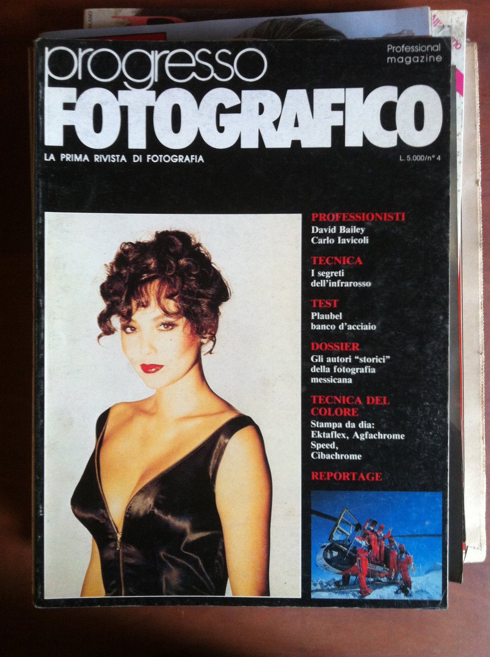 progresso FOTOGRAFICO n^ 4 Aprile 1986 Cover: David Bailey - …