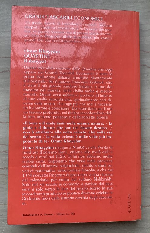 Quartine Rubaiyyàt. I moti più profondi e sfuggenti dell'animo umano, … | Immagine Gallery 5