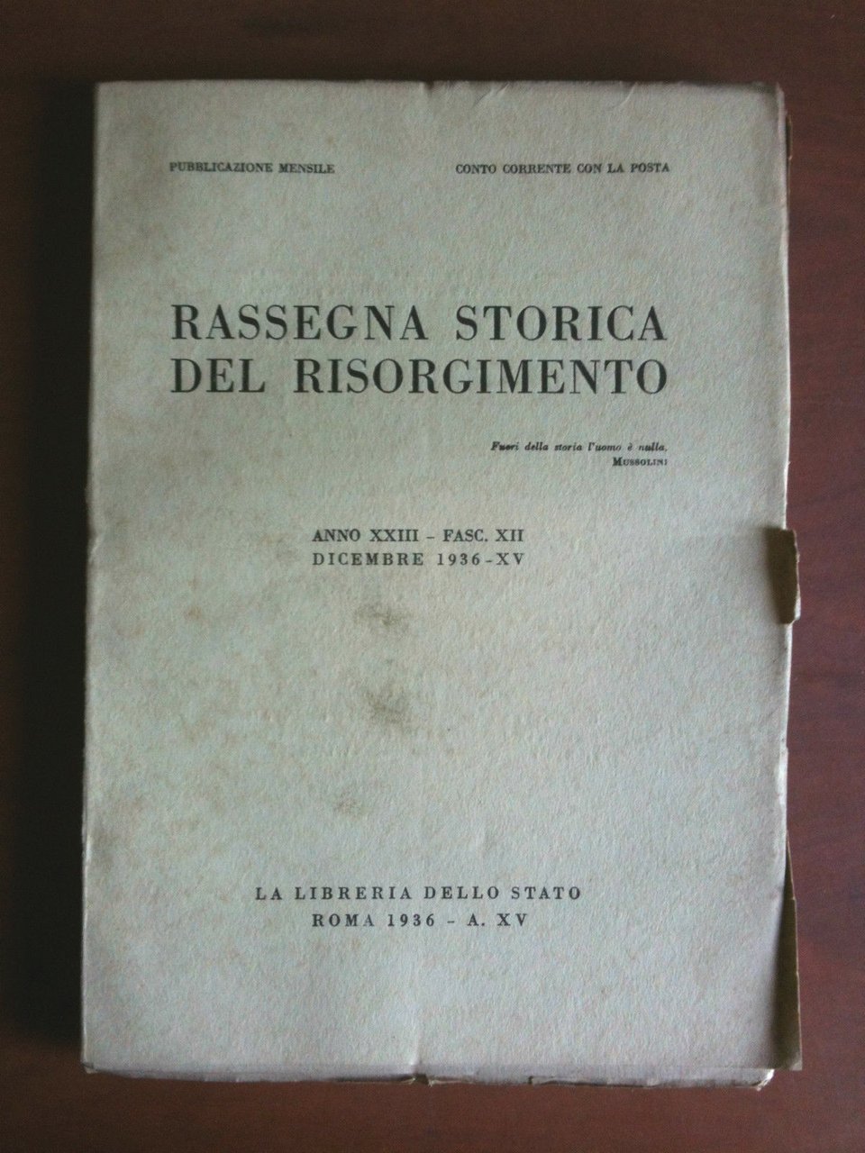 Rassegna Storica del Risorgimento Anno XXIII Fasc. XII Dicembre 1936 …