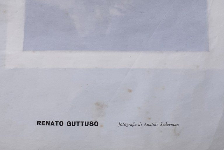 Renato Guttuso fotografia originale di Anatole Saderman