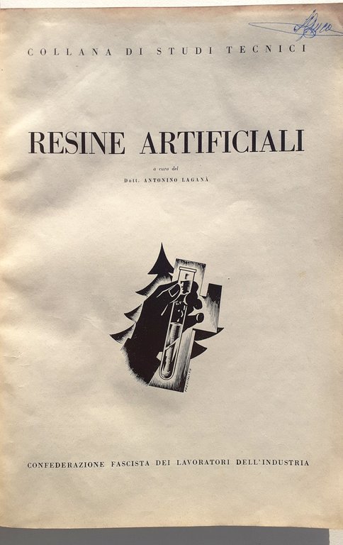 Resine Artificiali Collana di studi tecnici 1942