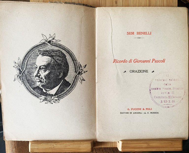 Ricordo di Giovanni Pascoli. Orazione