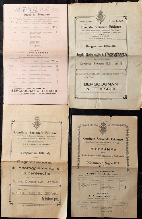 Ritagli di rassegna stampa Regate Torinesi 1923/24/25 | Immagine Gallery 1