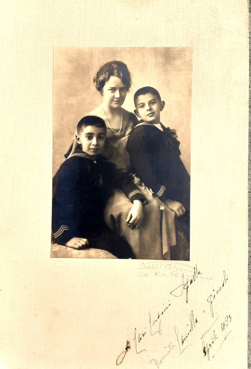 Ritratto di famiglia foto originale Dall'Armi Torino 1923 | Immagine principale